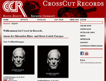 Tablet Screenshot of crosscut.de